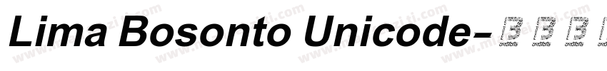 Lima Bosonto Unicode字体转换
